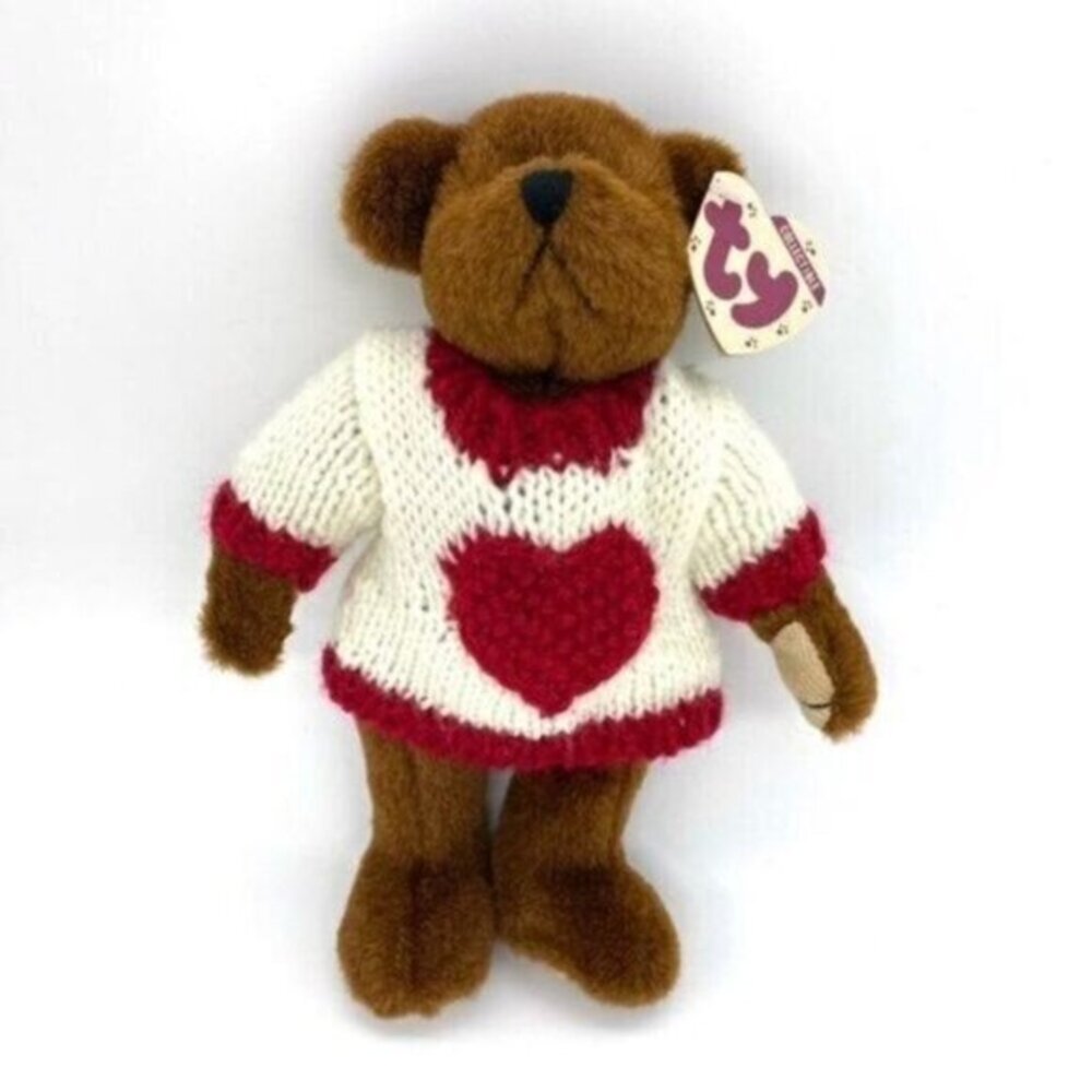 Ty Beanie Baby “Casanova” Valentine Heart Teddy Bear